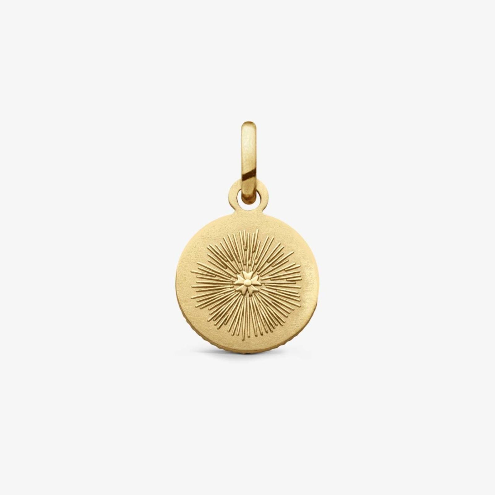 pendentif cœur rouge empire, or jaune