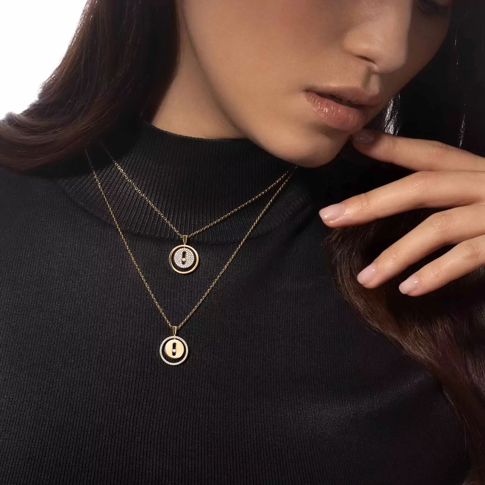 collier lucky move pm, or jaune