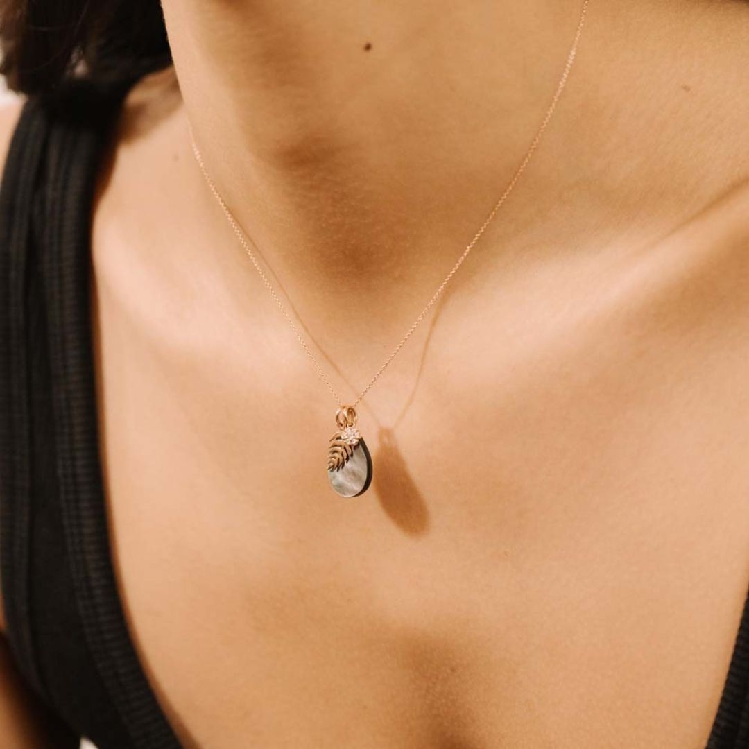 charm lotus diamants, or rose
