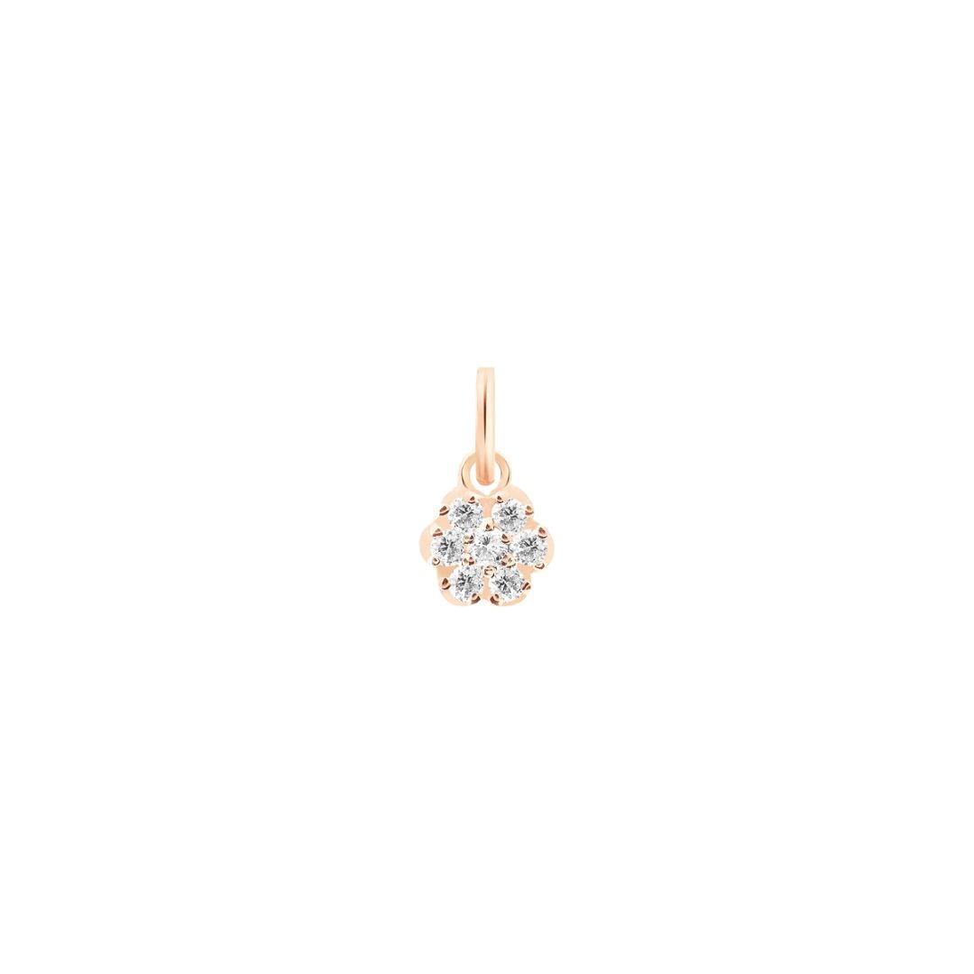 charm lotus diamants, or rose