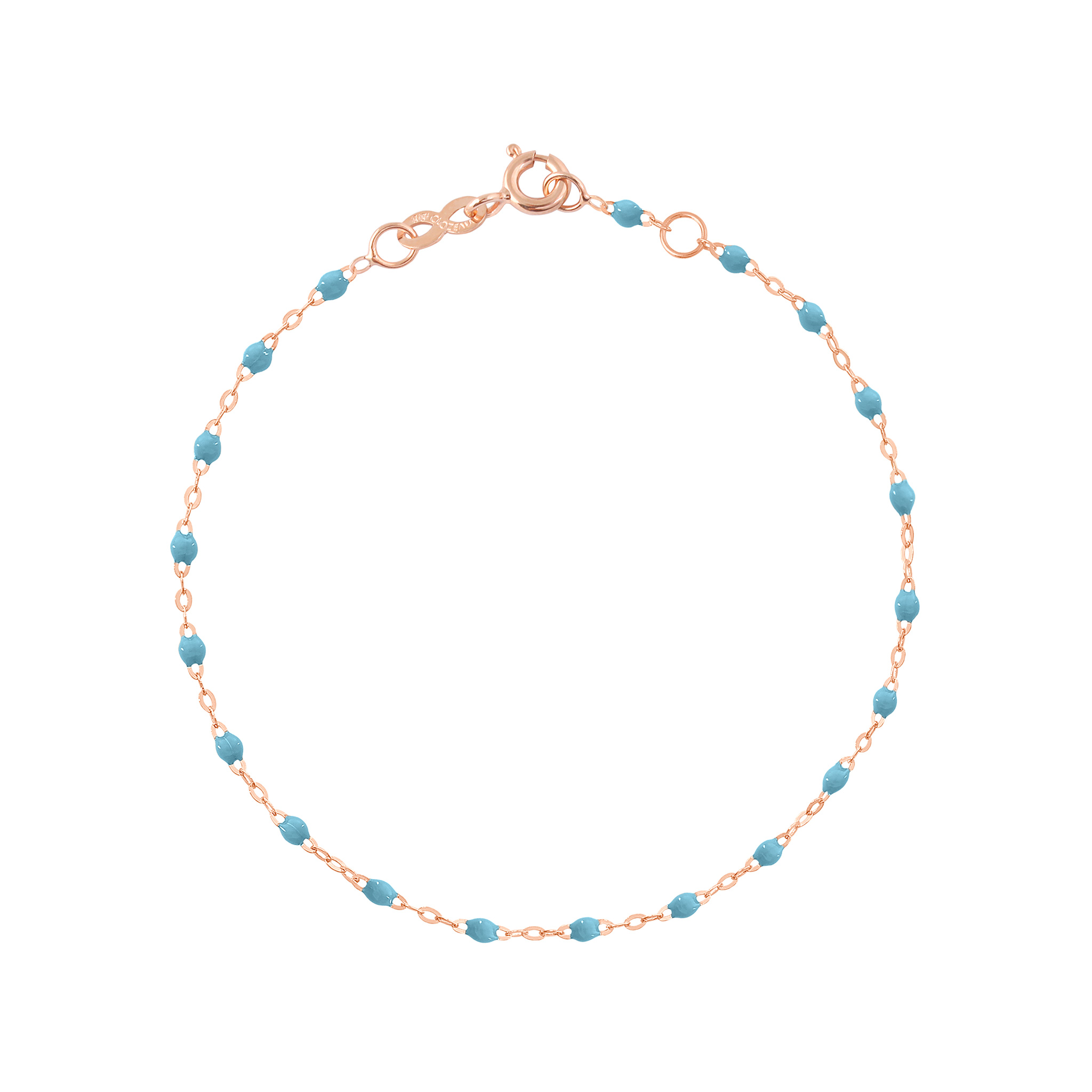bracelet turquoise classique gigi, or rose, 15 cm