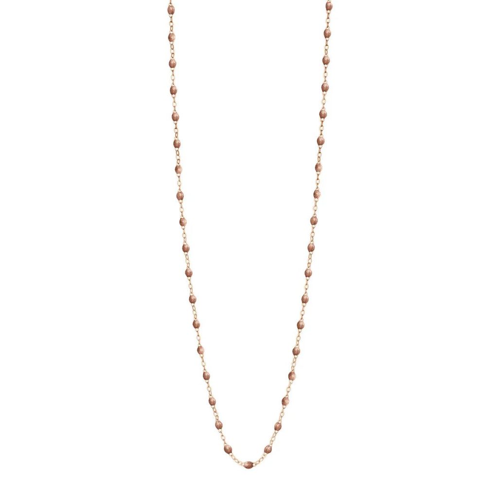 sautoir cuivre classique gigi, or rose, 60 cm