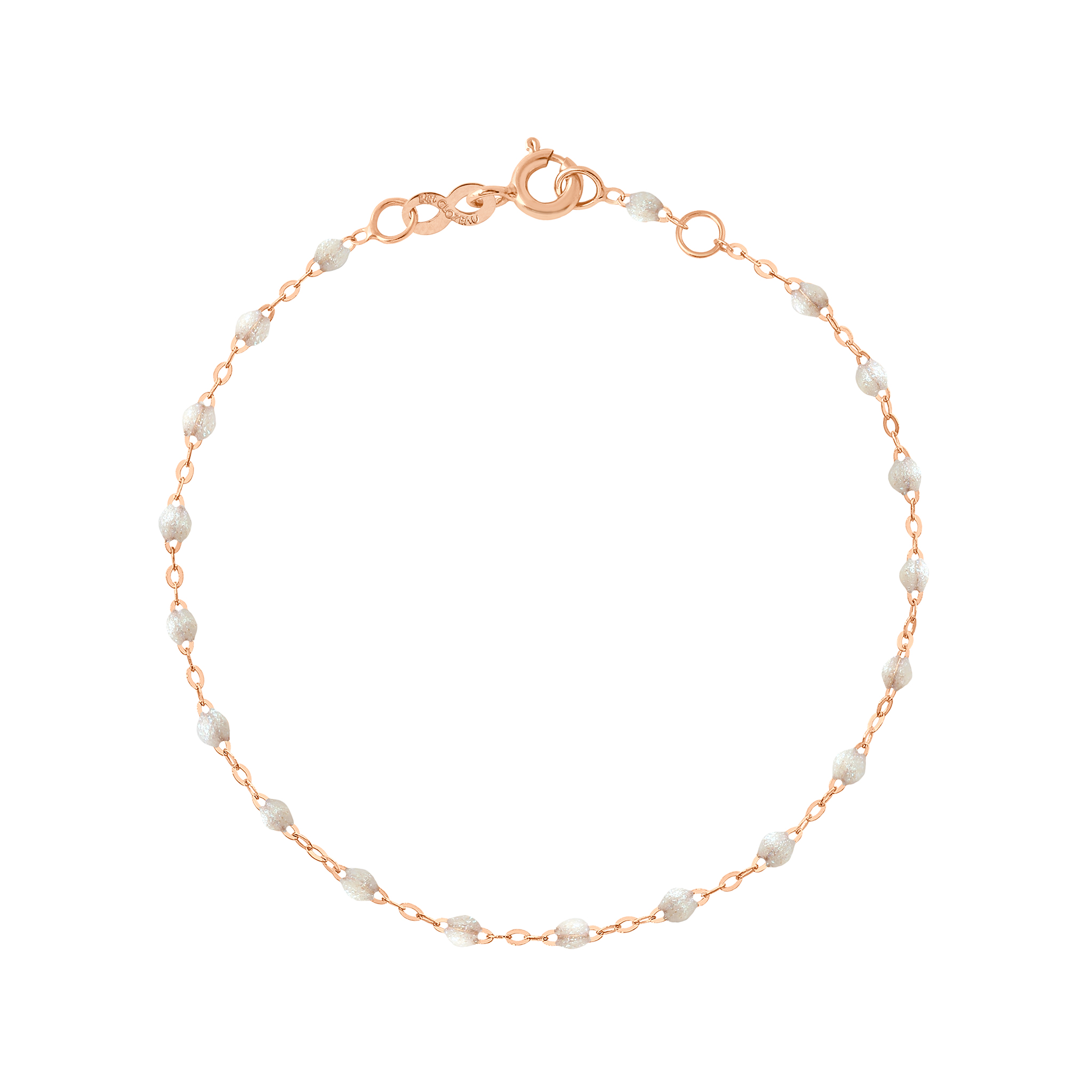 bracelet opale classique gigi, or rose, 17 cm