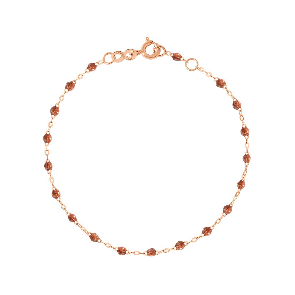 bracelet fauve classique gigi, or rose, 17 cm
