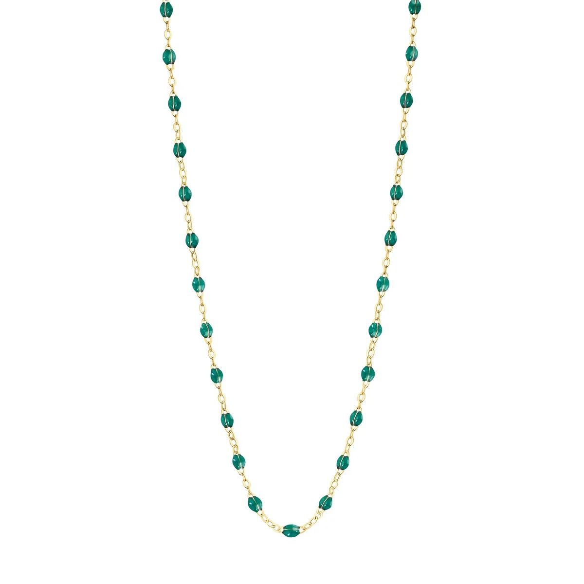 collier émeraude classique gigi, or jaune, 42 cm