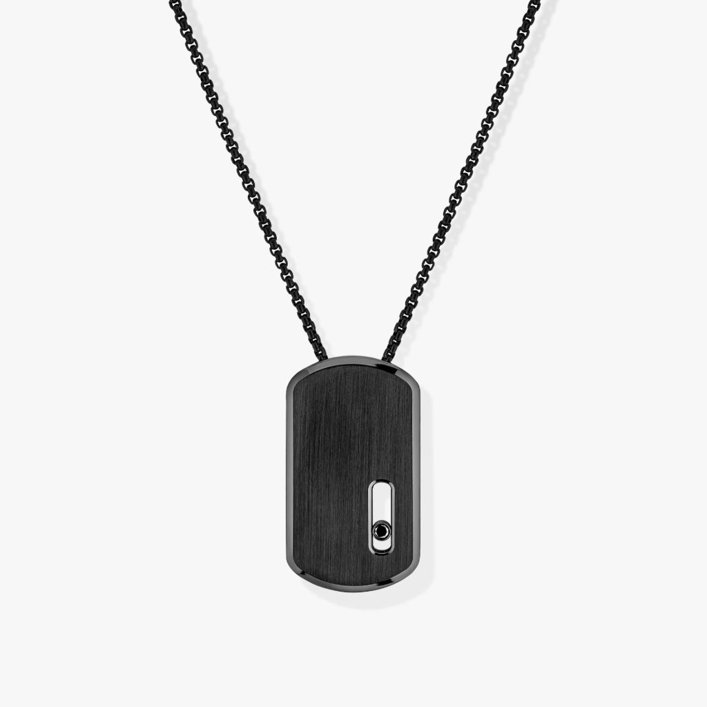 collier pendentif gm move titanium black