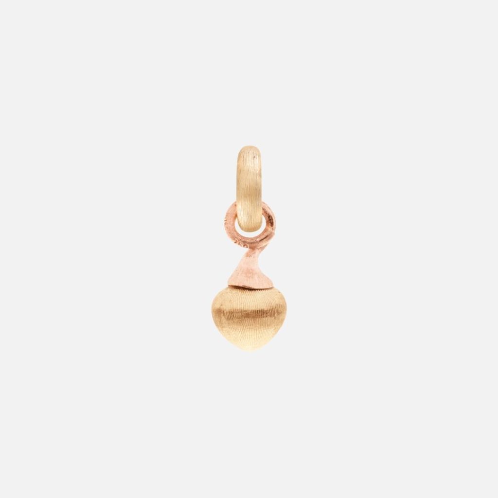 charm mini goutte de rosee, or jaune et or rose