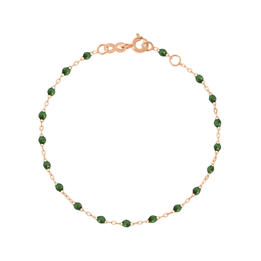 bracelet scarabée classique gigi, or rose, 17 cm