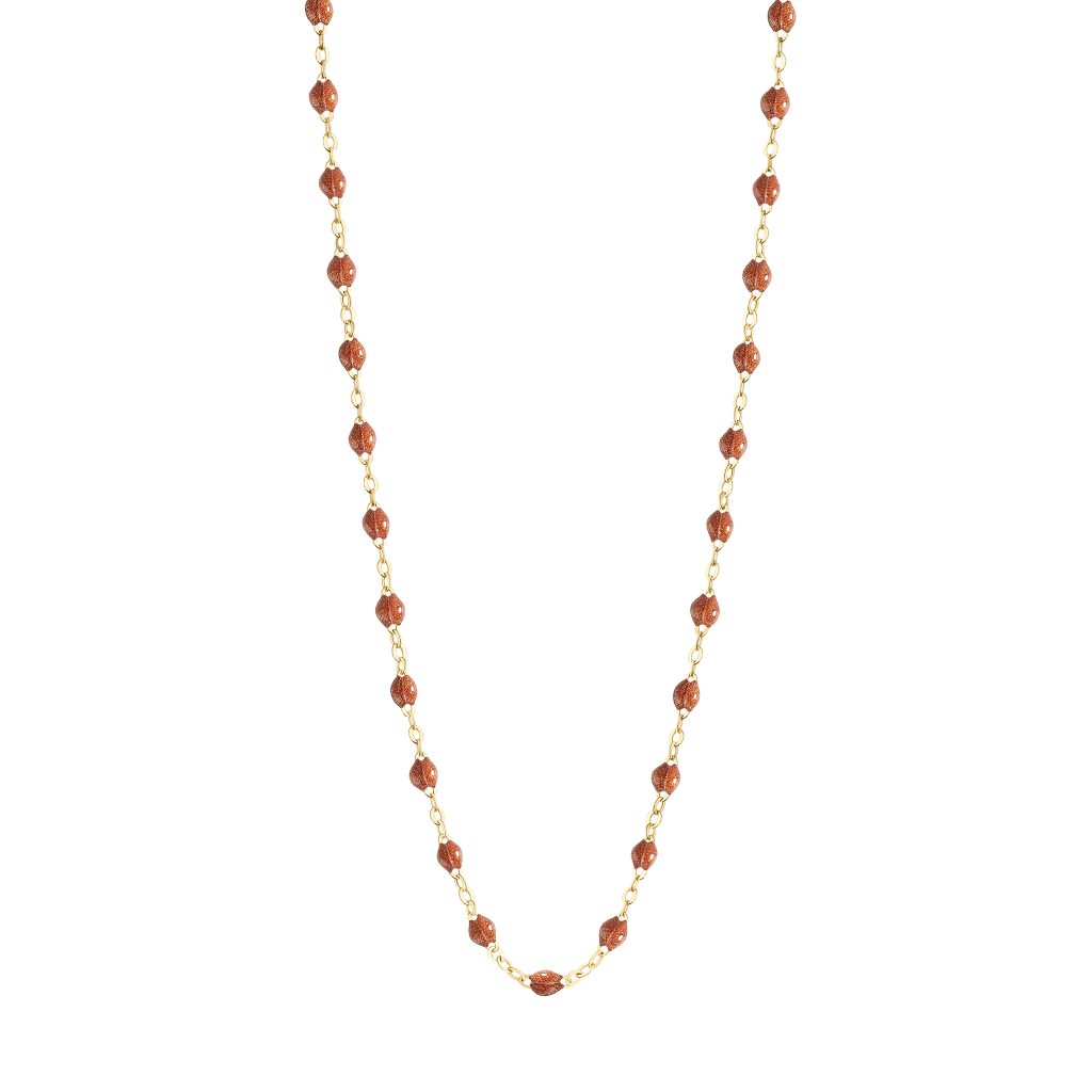 collier fauve classique gigi, or jaune, 42 cm