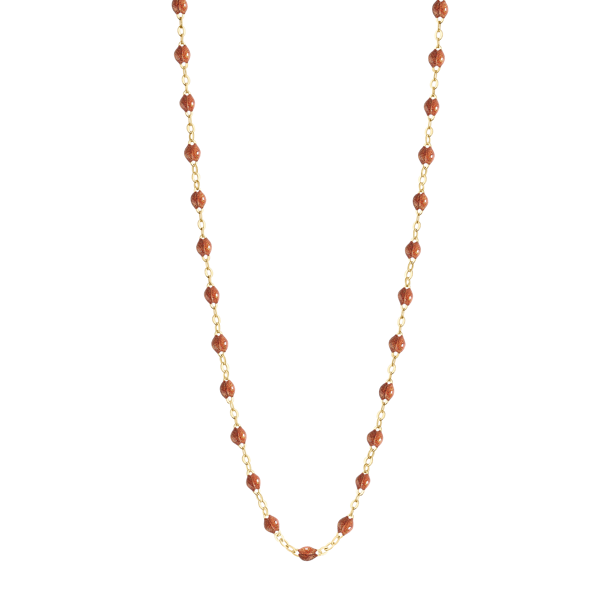collier fauve classique gigi, or jaune, 42 cm