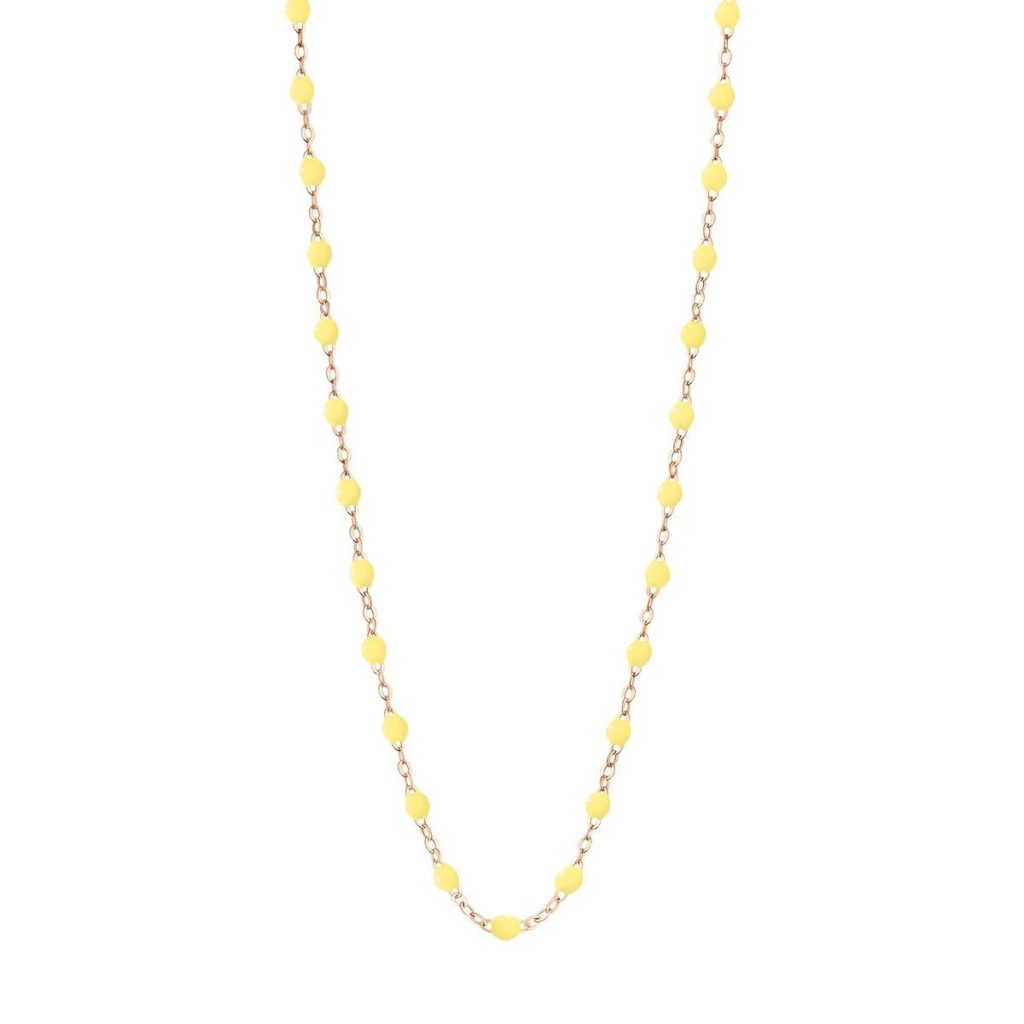 collier mimosa classique gigi, or rose, 42 cm