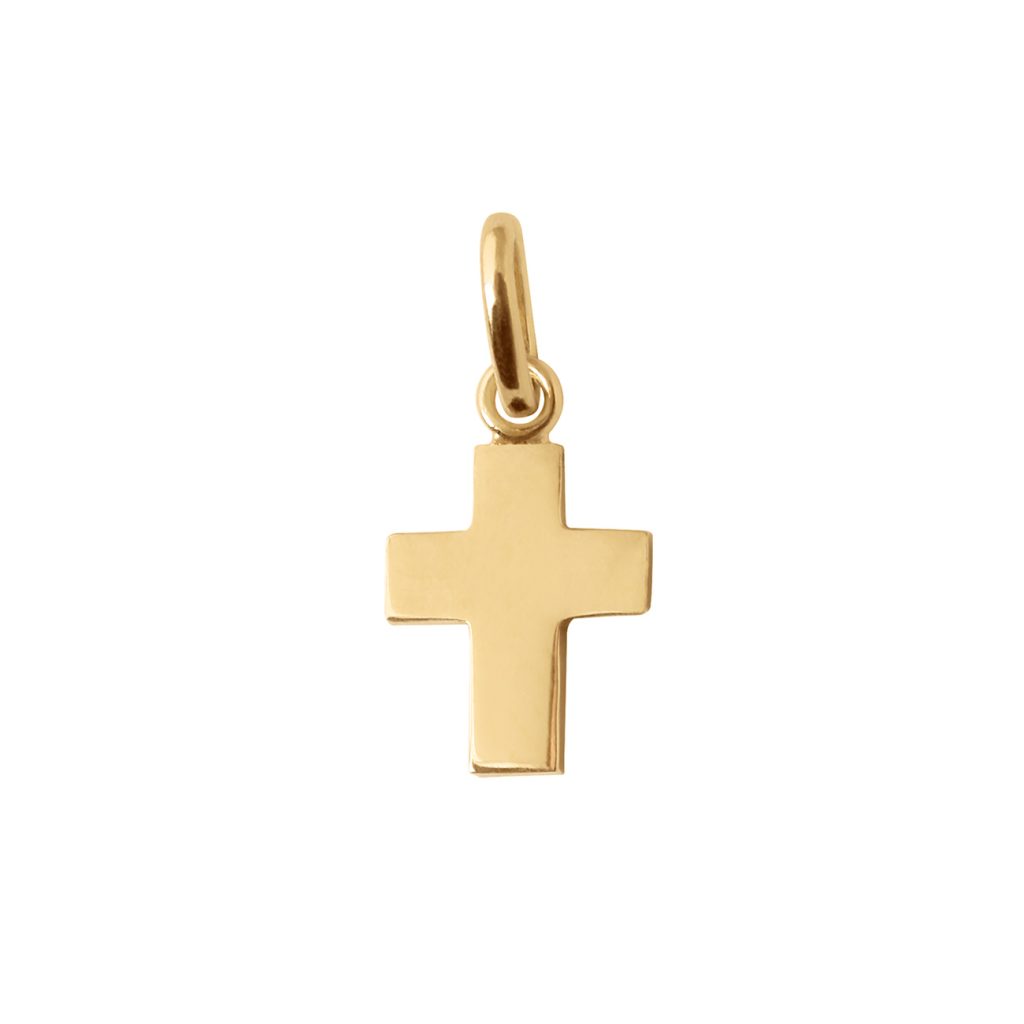 pendentif croix, or jaune