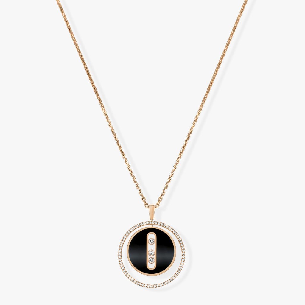 collier lucky move mm onyx, or rose