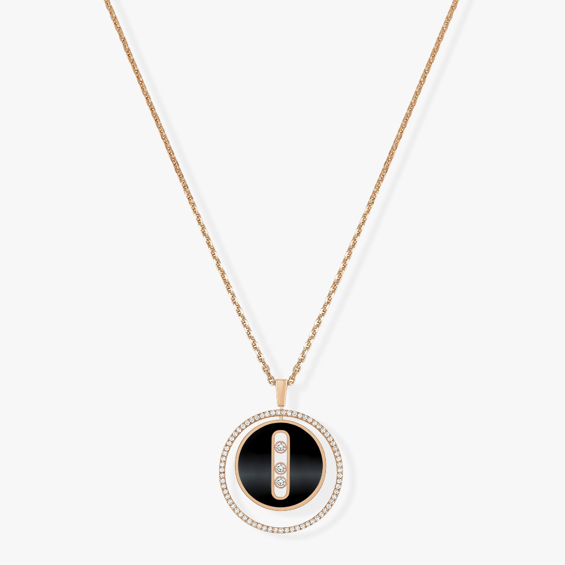 collier lucky move mm onyx, or rose