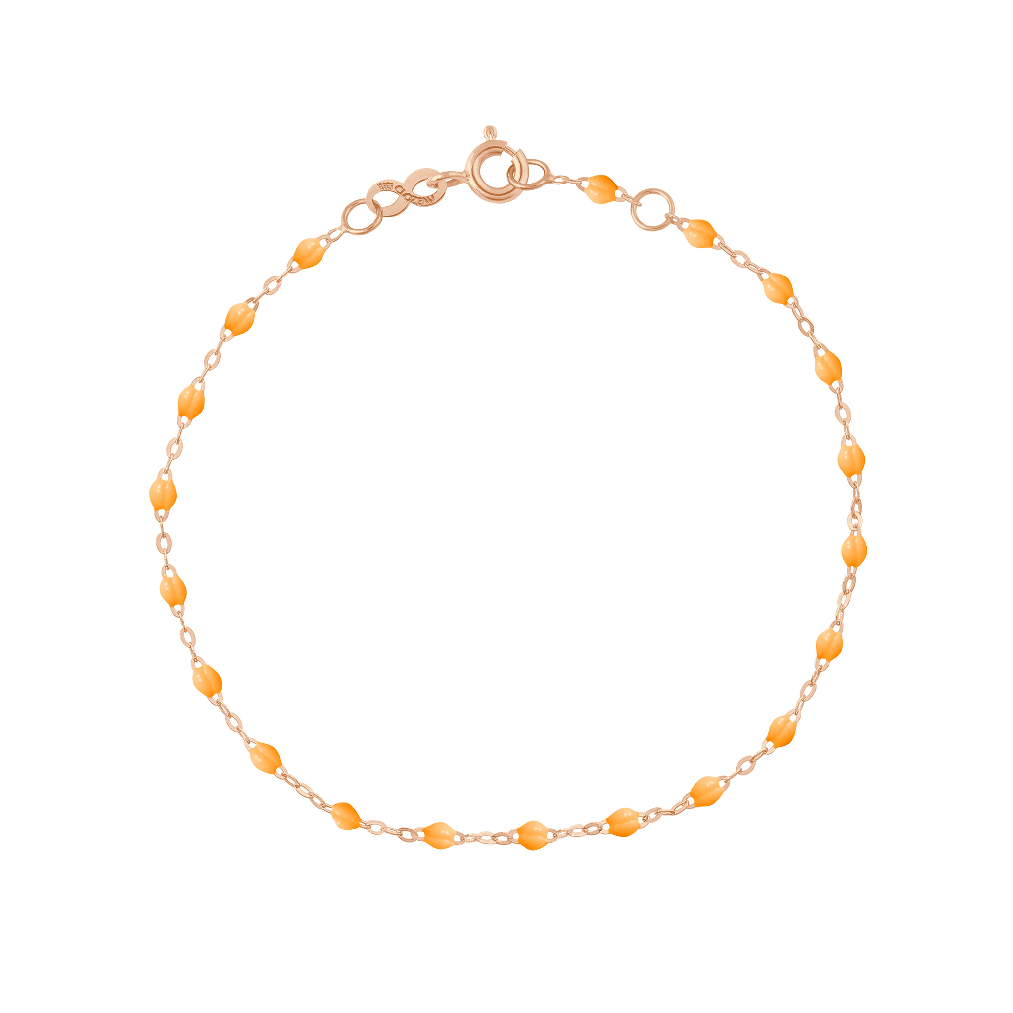 bracelet mandarine classique gigi, or rose, 17 cm.