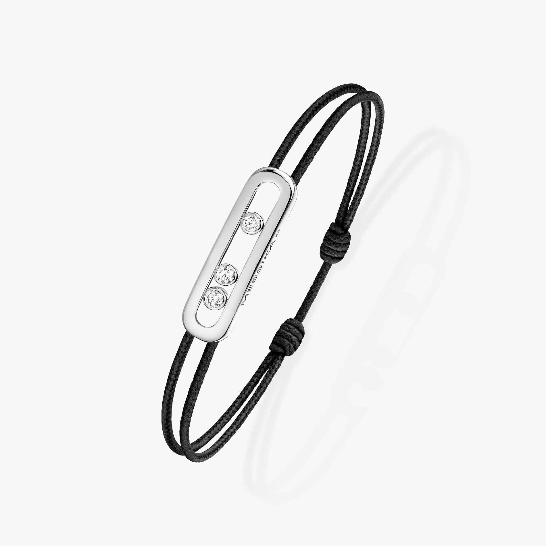 bracelet care(s) cordon noir, or blanc