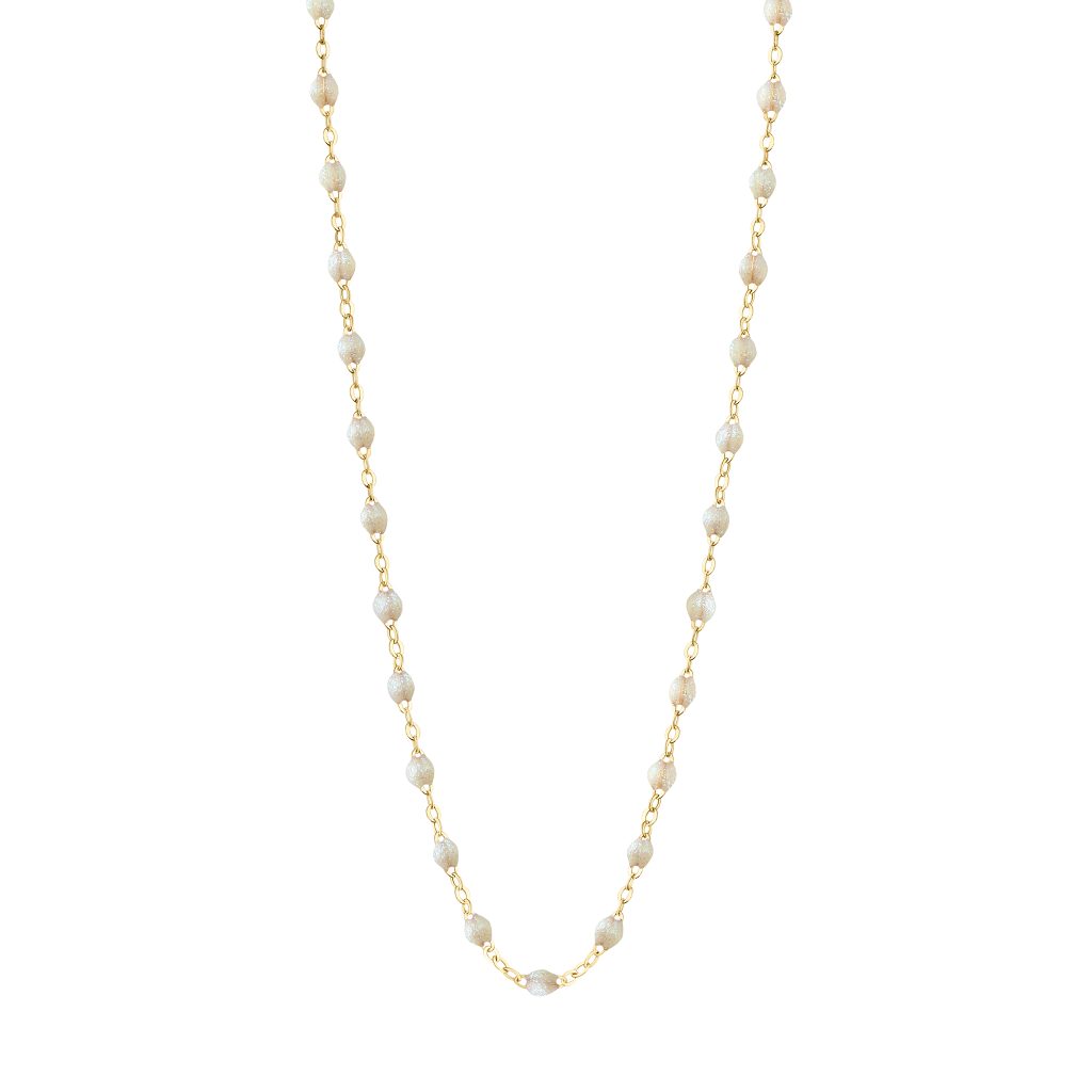 collier opale classique gigi, or jaune, 45 cm