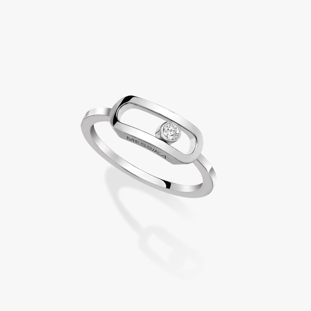 bague move uno gm, or blanc, t 54