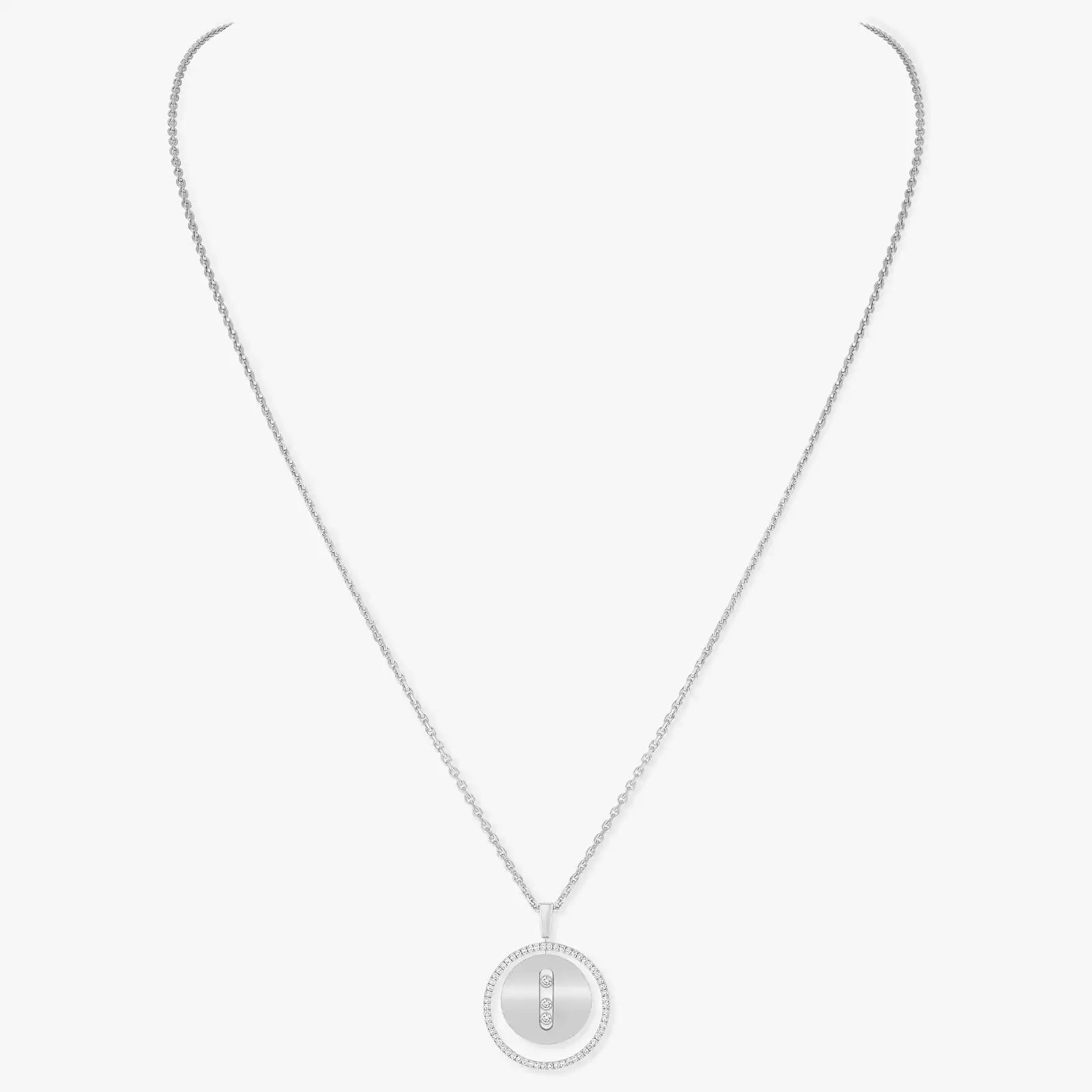 collier lucky move mm, or blanc