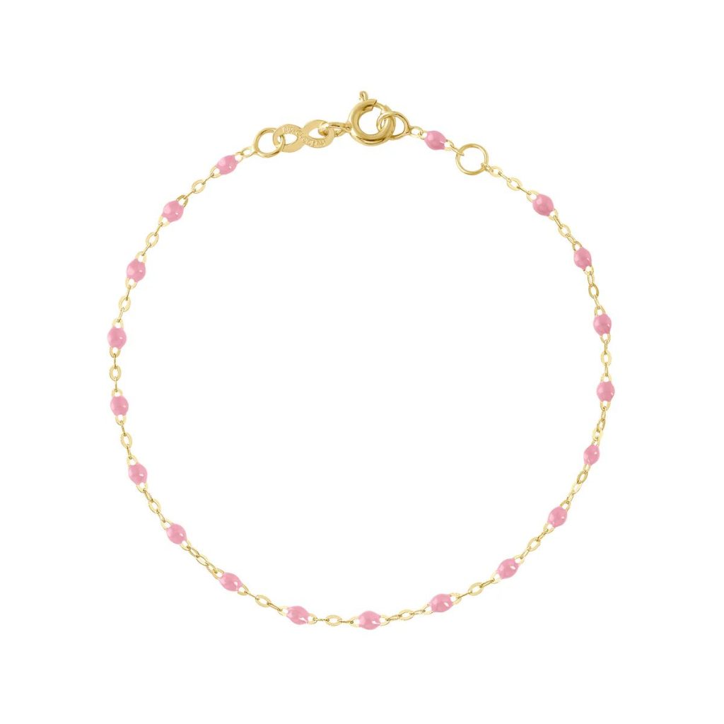 bracelet fuchsia classique gigi, or jaune, 17 cm