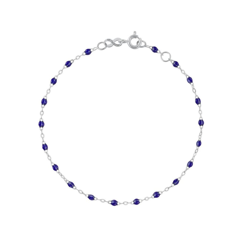 bracelet prusse classique gigi, or blanc, 17 cm