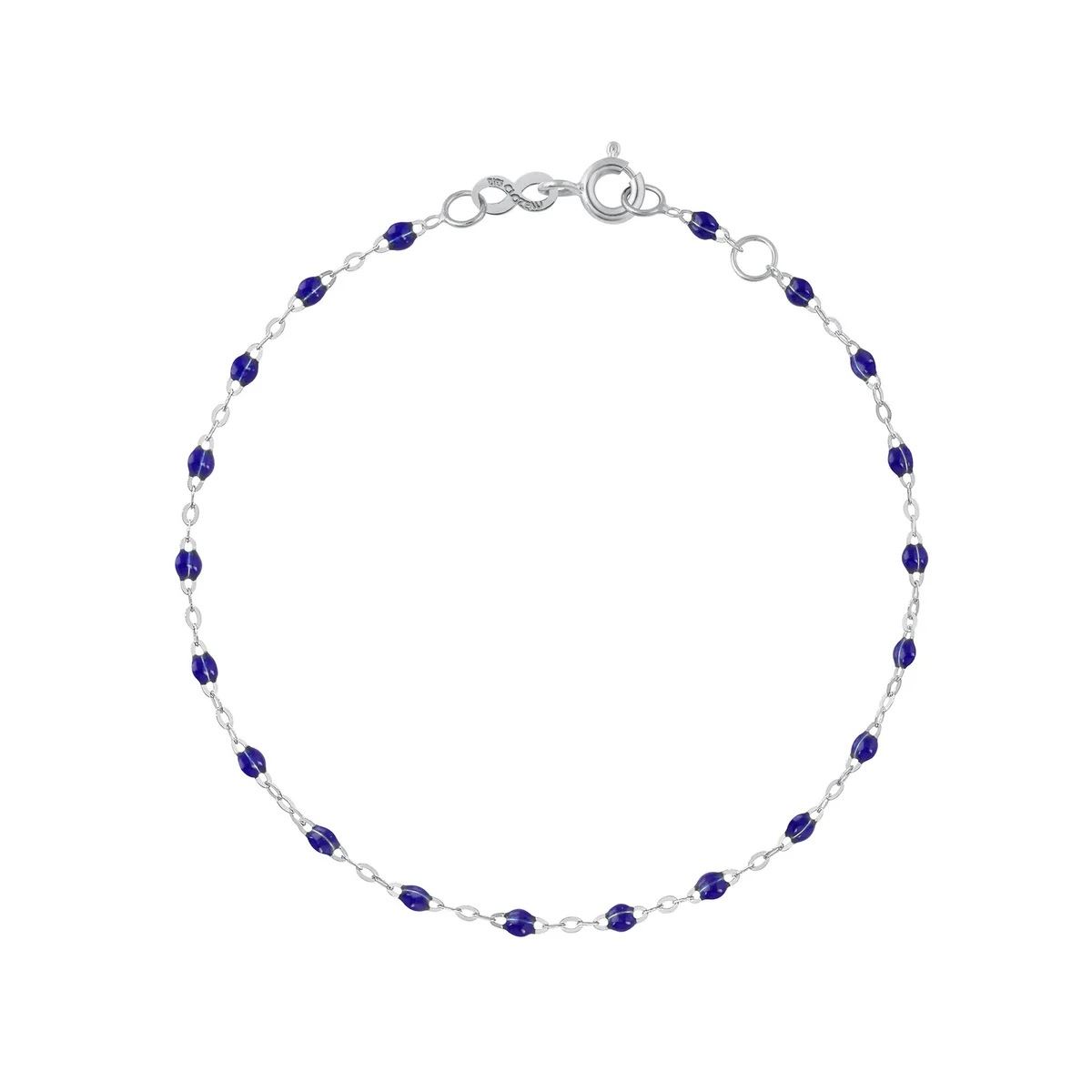 bracelet prusse classique gigi, or blanc, 17 cm