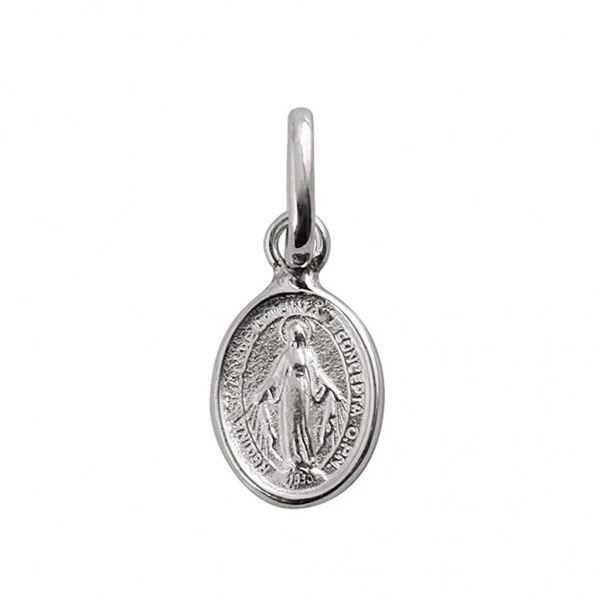 pendentif madone, or blanc