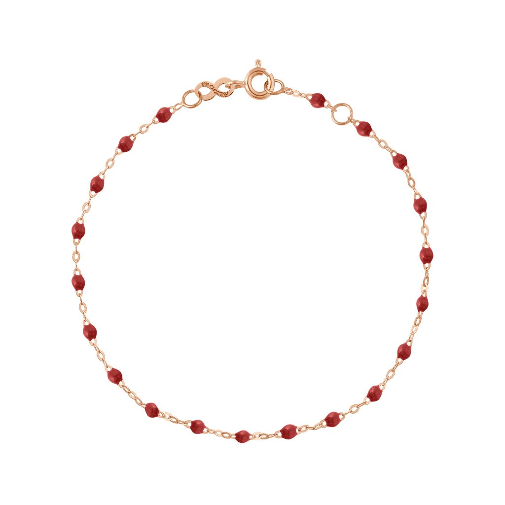 bracelet bordeaux classique gigi, or rose, 17 cm