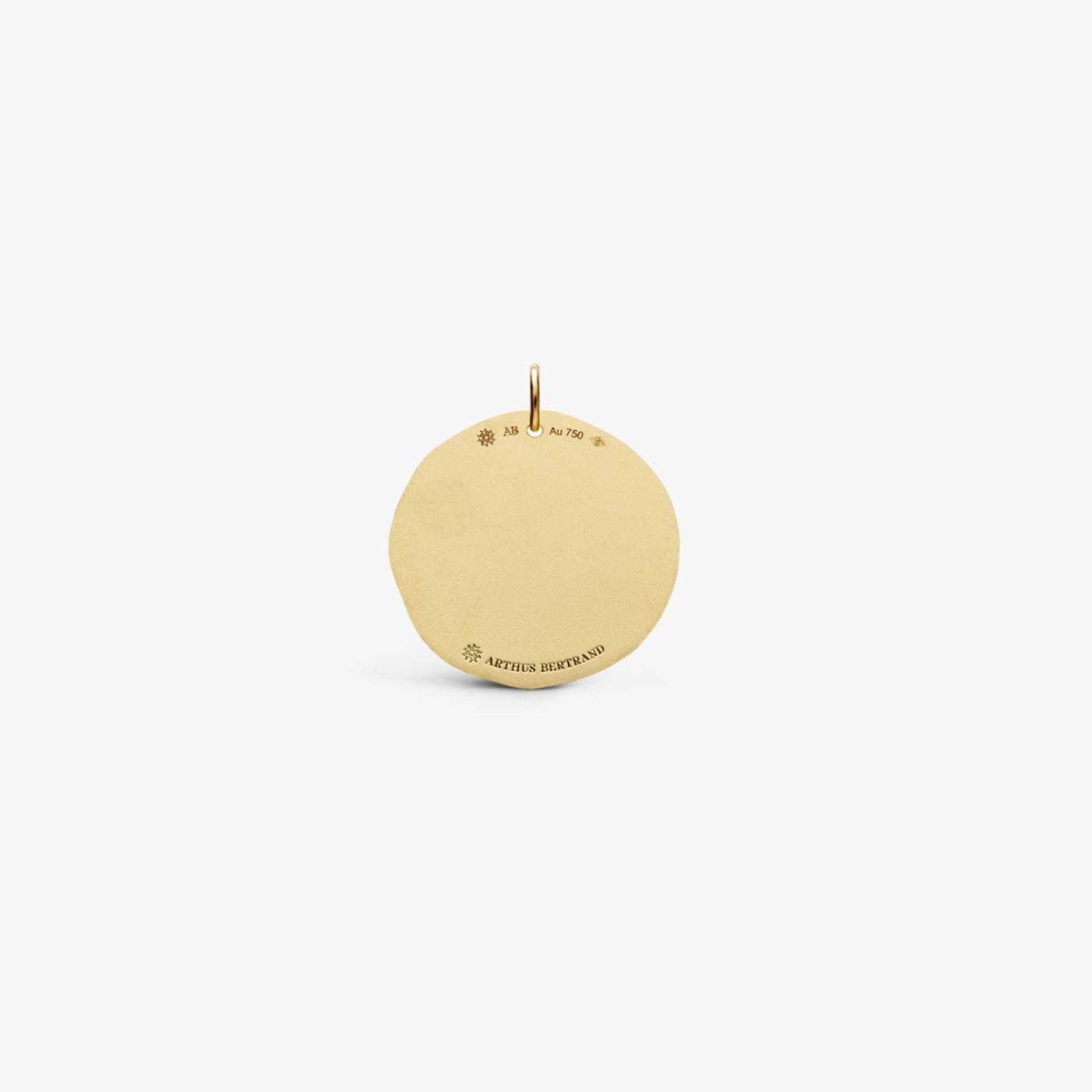 médaille le coquillage, or jaune