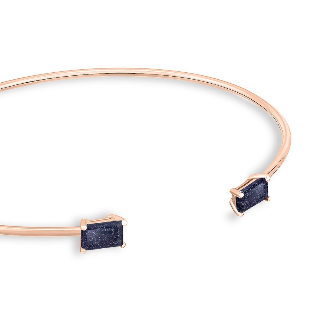 bracelet midnight blue sandstone, or rose