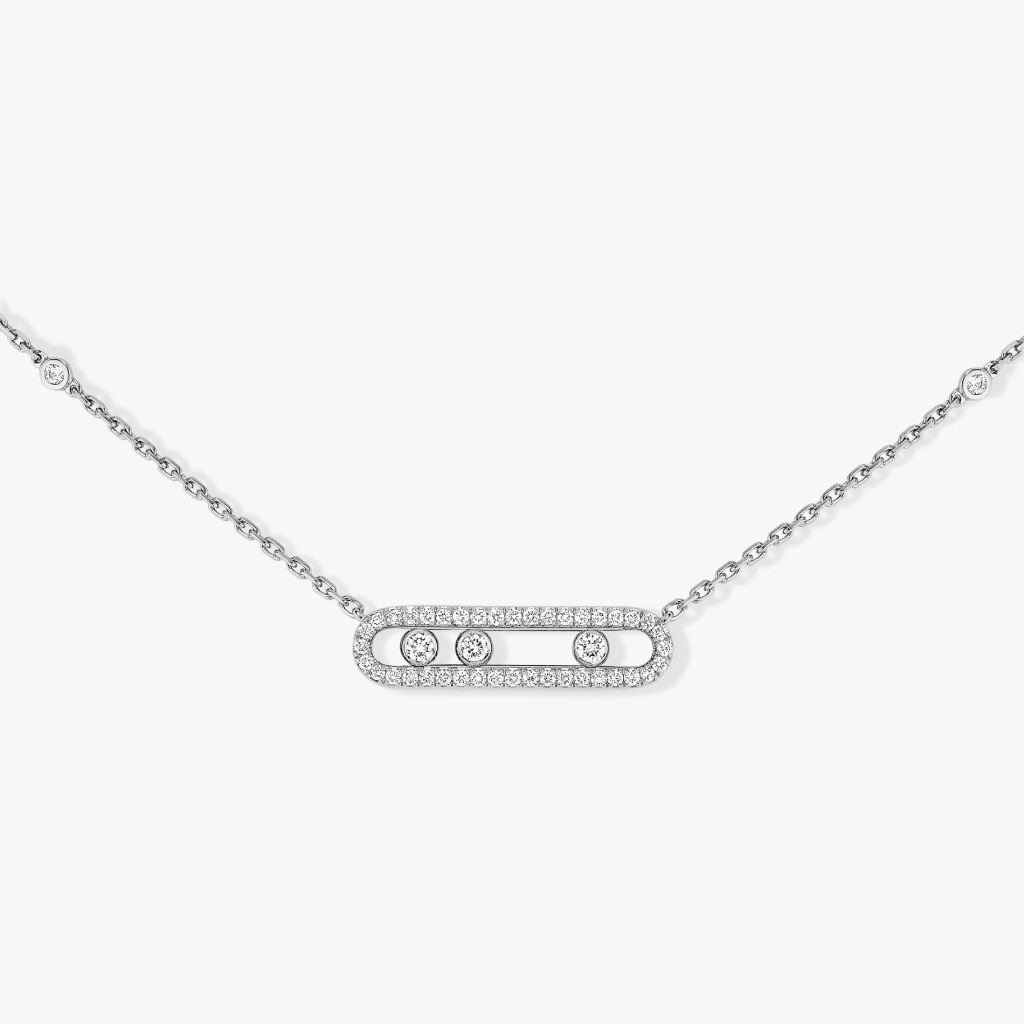 collier baby move pavé, or blanc