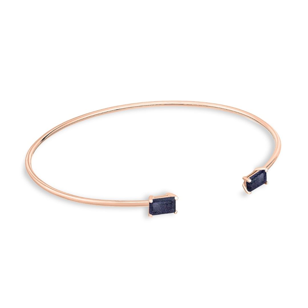 bracelet midnight blue sandstone, or rose