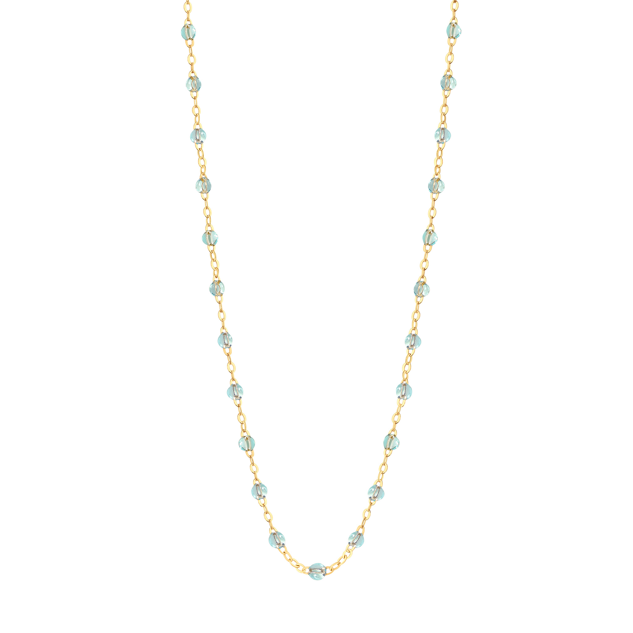 collier ice classique gigi, or jaune, 50 cm