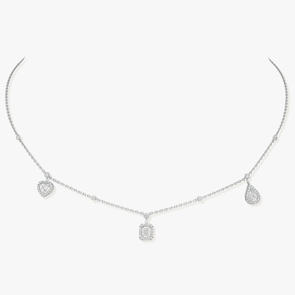 collier my twin trio, or blanc