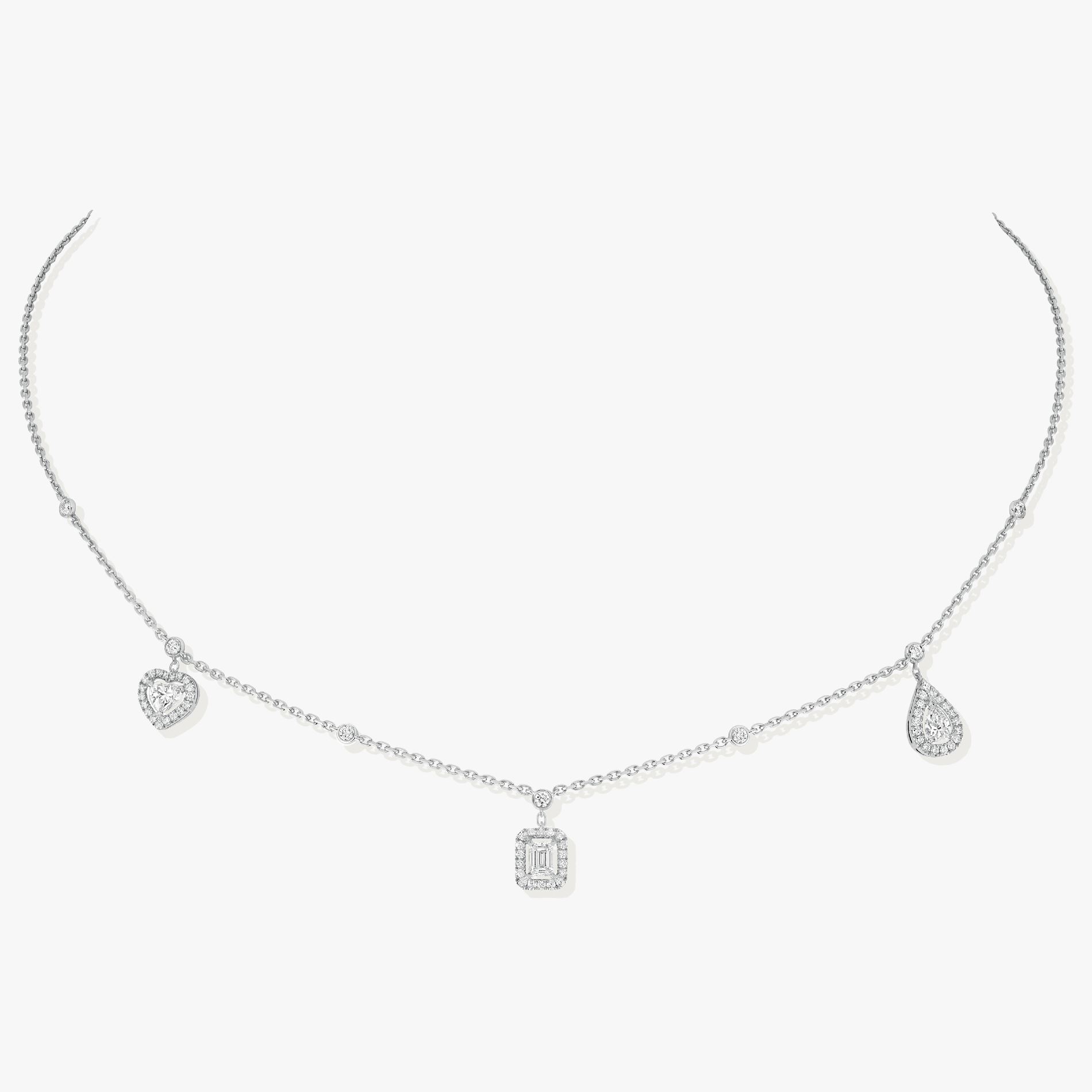 collier my twin trio, or blanc