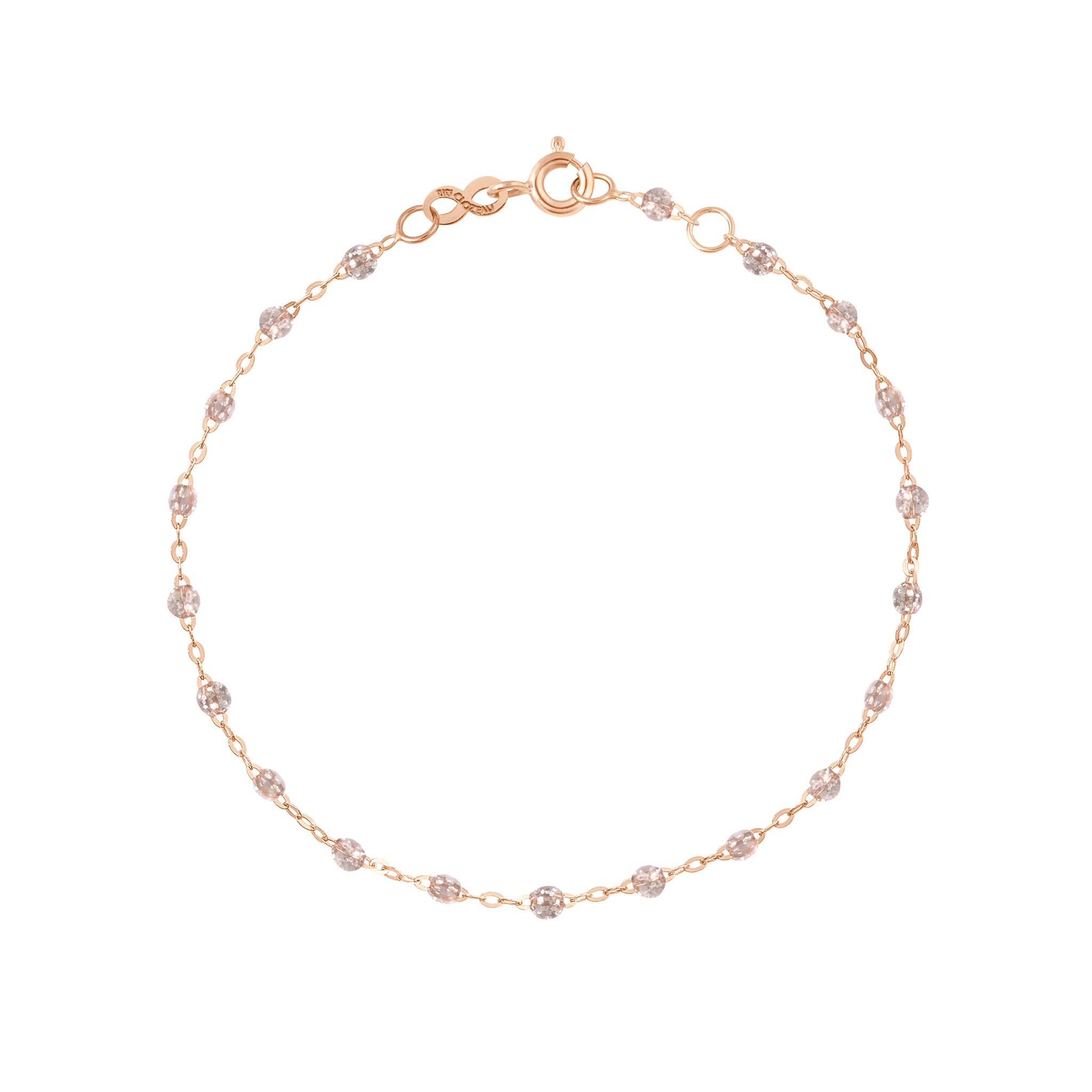 bracelet sparkle classique gigi, or rose, 15 cm