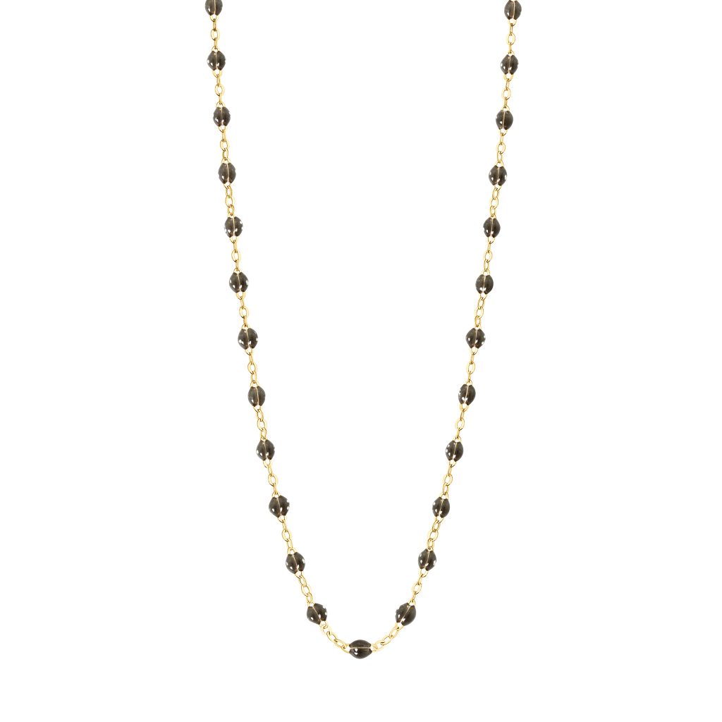 collier quartz classique gigi, or jaune, 42 cm