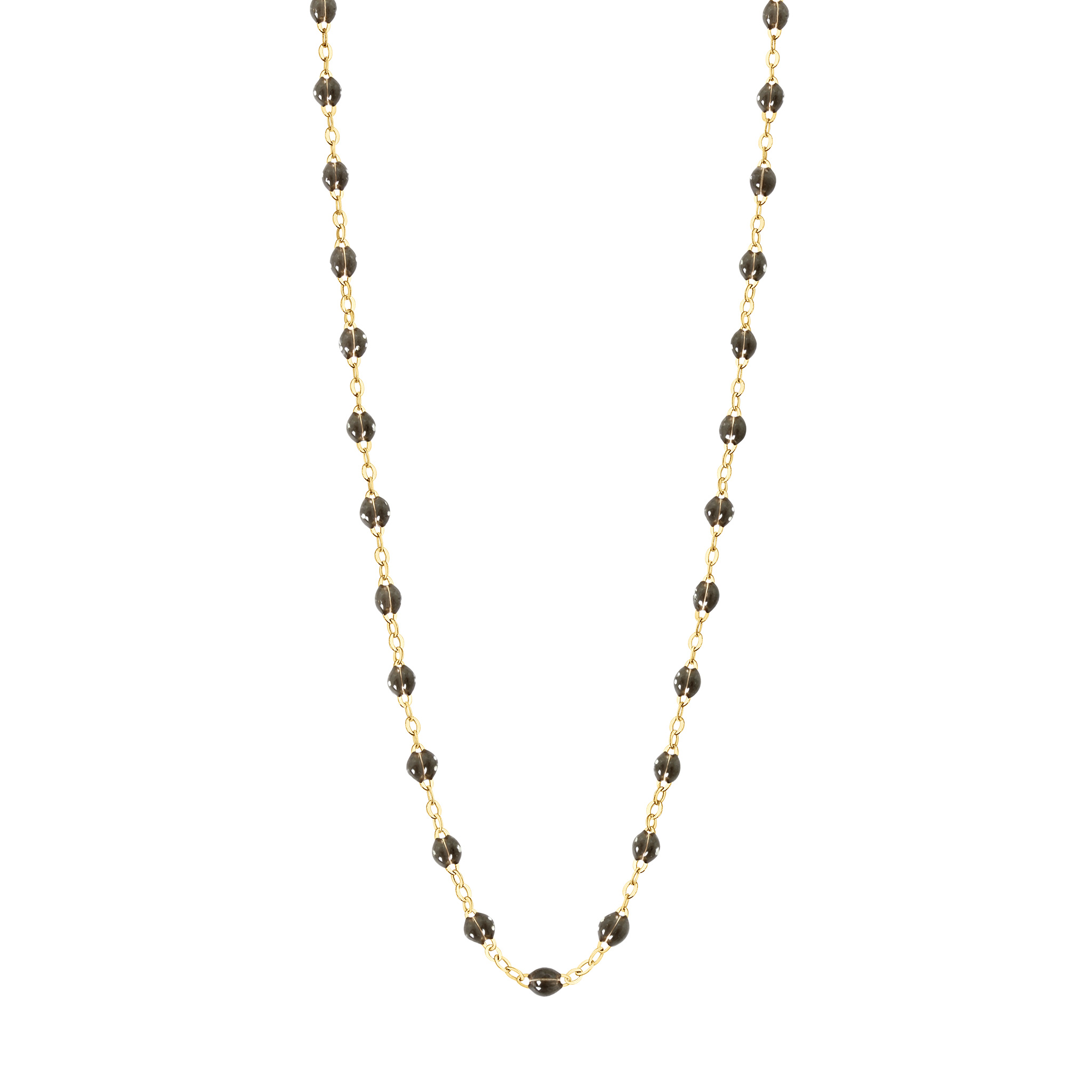 collier quartz classique gigi, or jaune, 42 cm