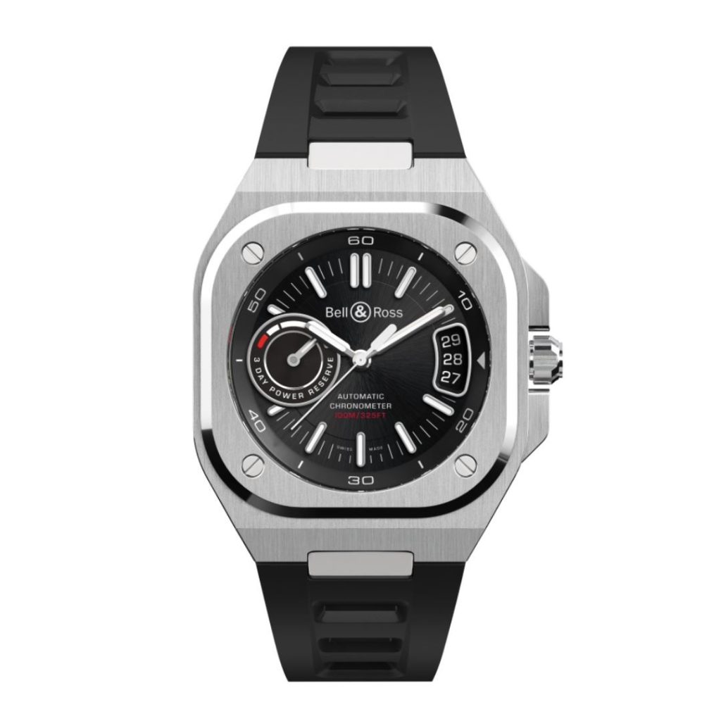 montre br x5 black steel