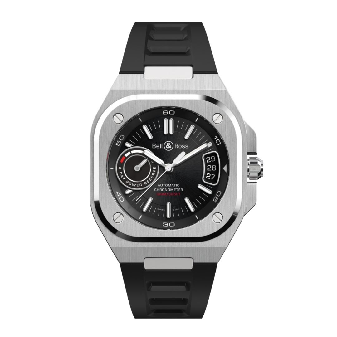 montre br x5 black steel