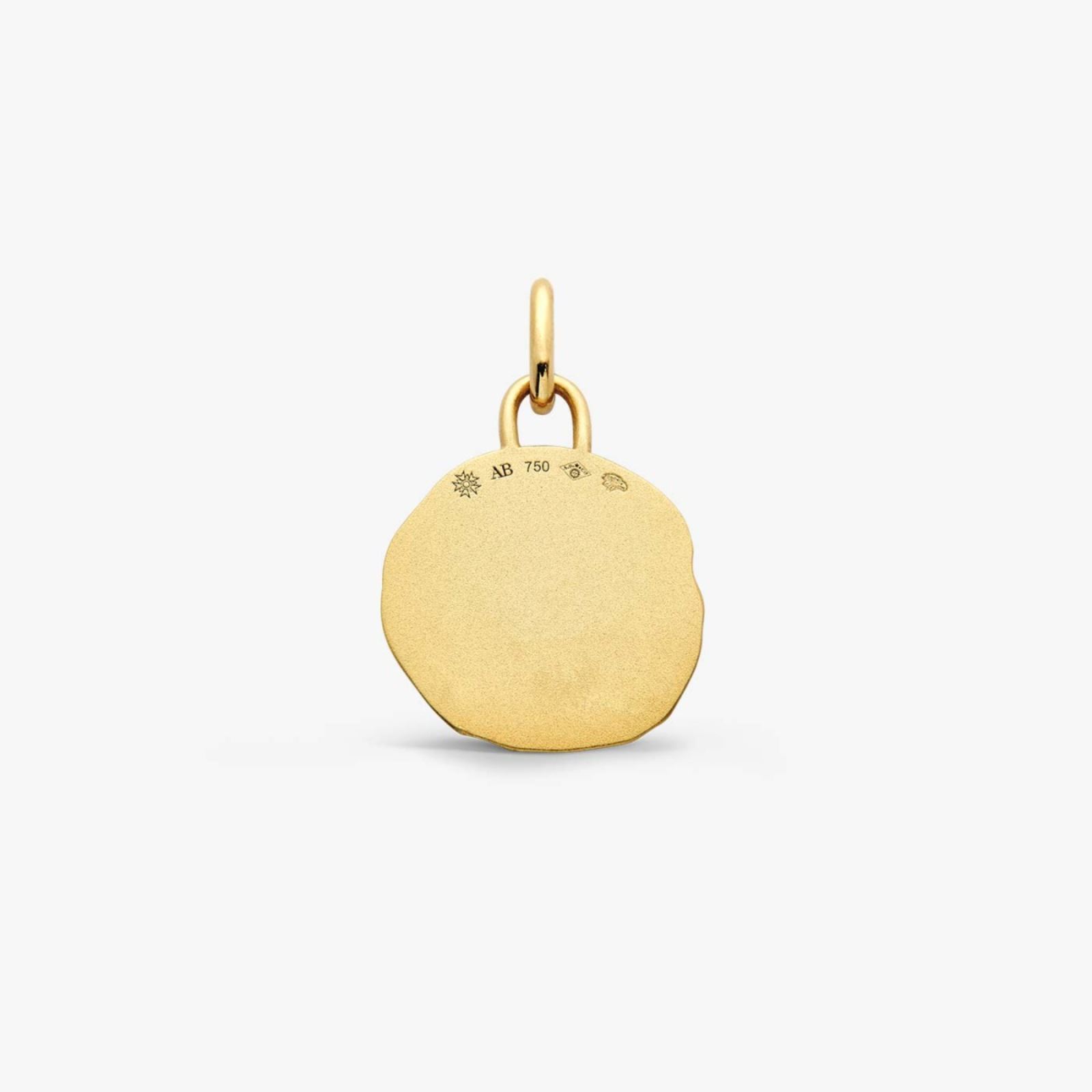 médaille astro sagittaire diamant, or jaune