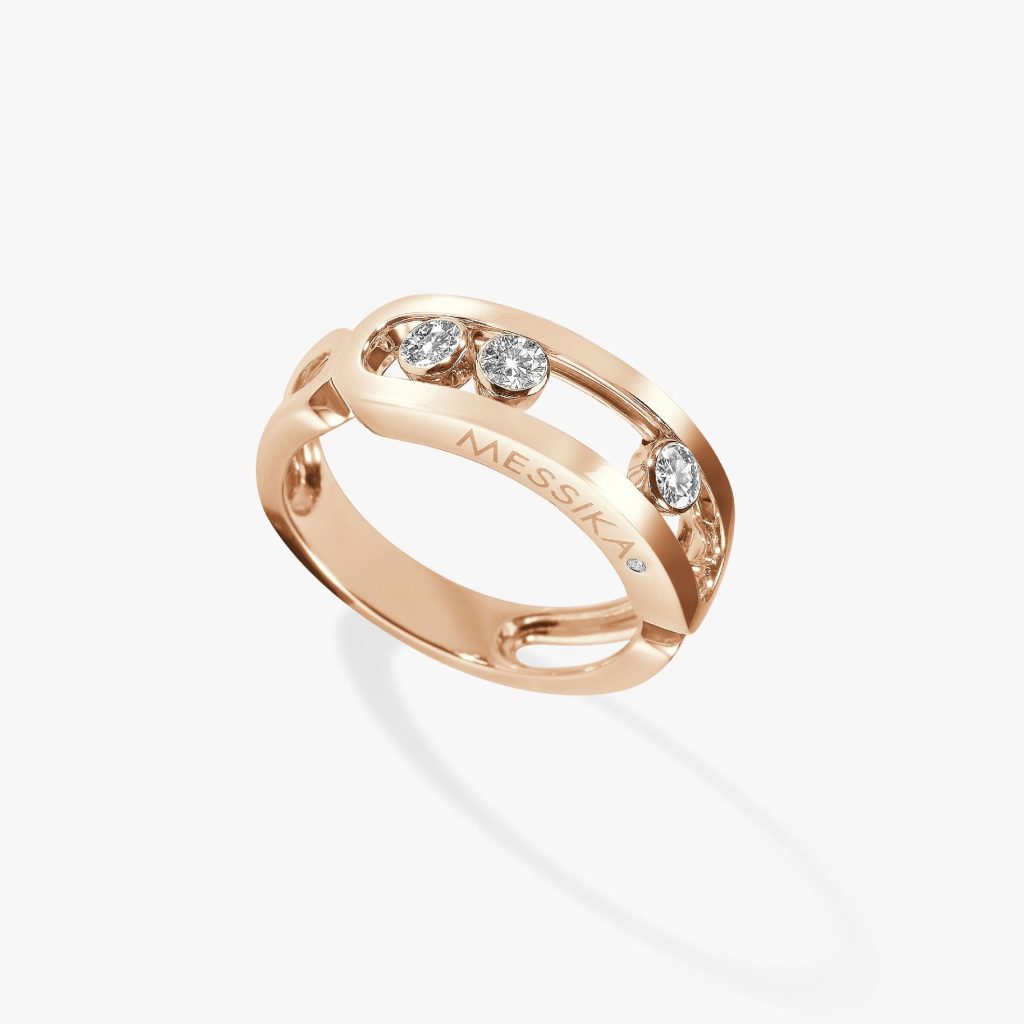 bague move classique, or rose, t 54