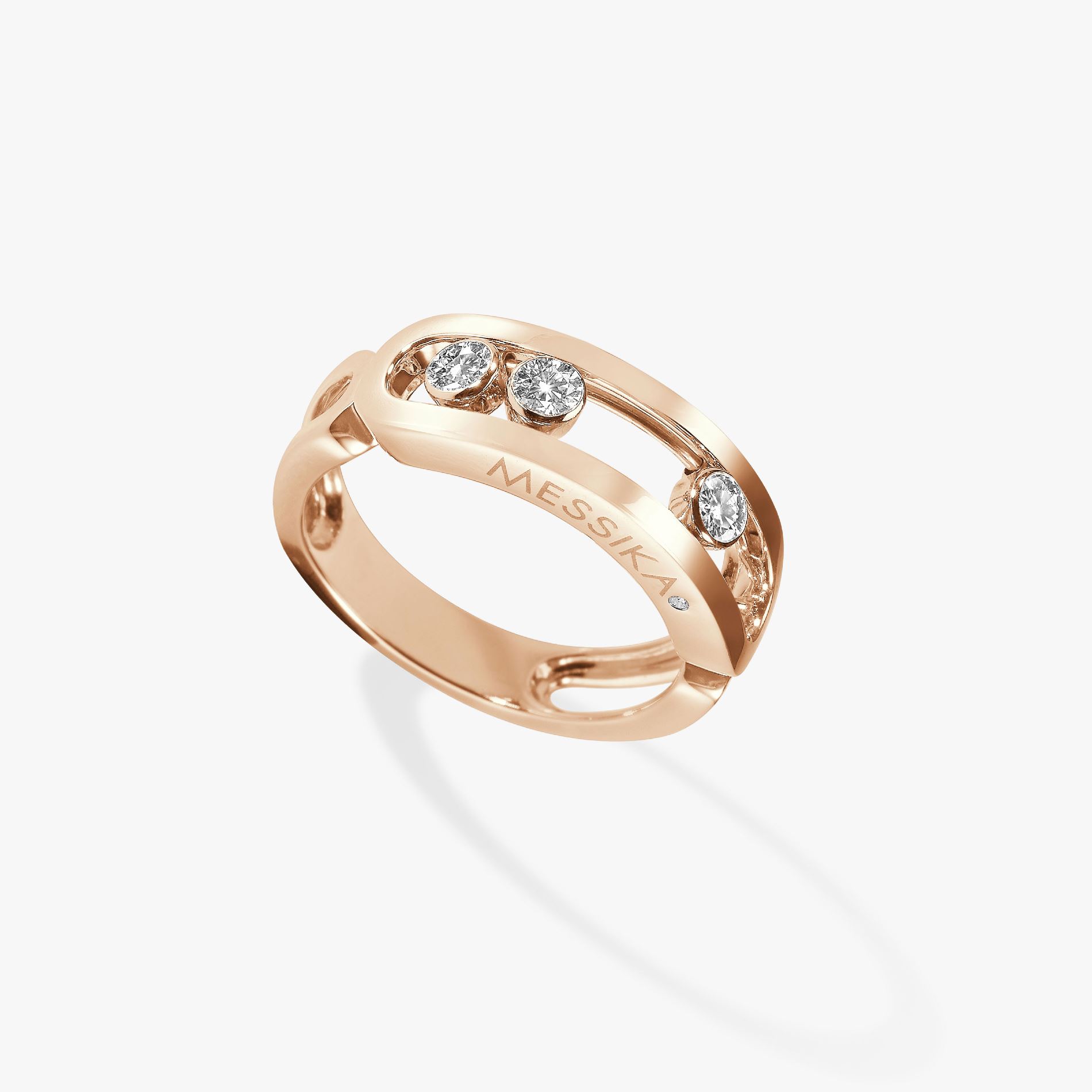bague move classique, or rose, t 54