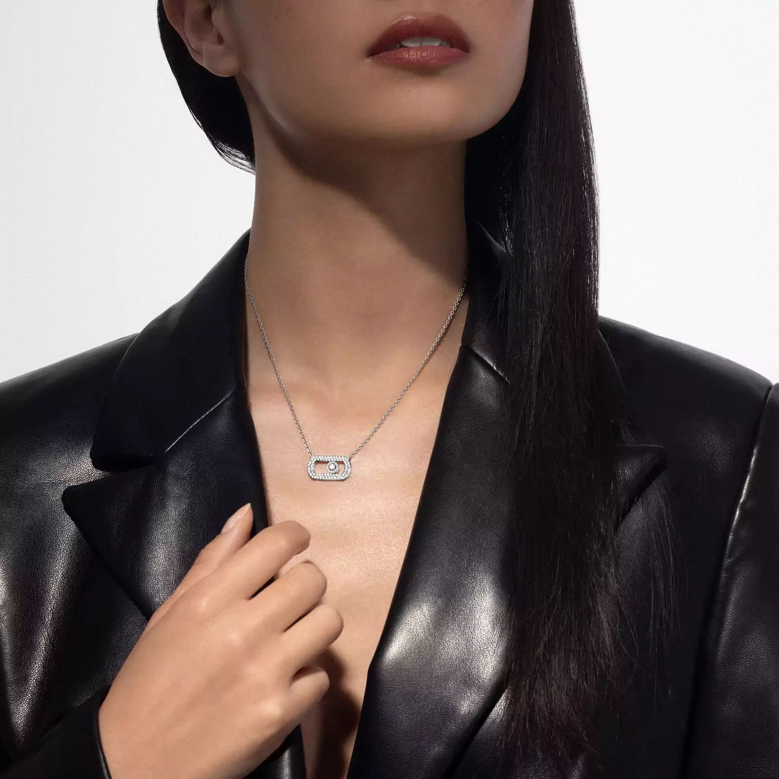 collier so move pavé, or blanc