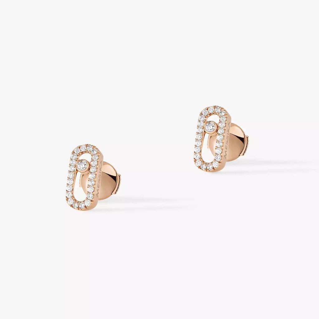 puces d'oreilles move uno, or rose