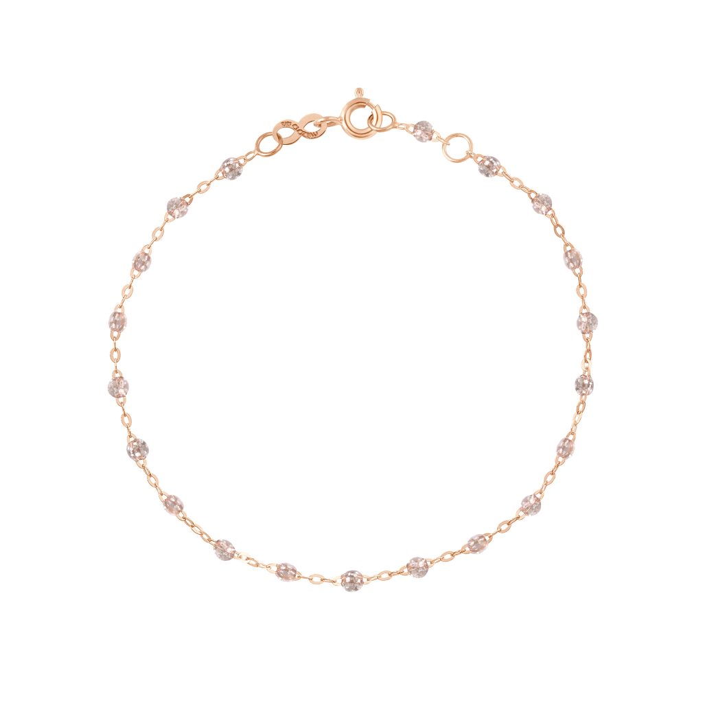 bracelet sparkle classique gigi, or rose, 17 cm