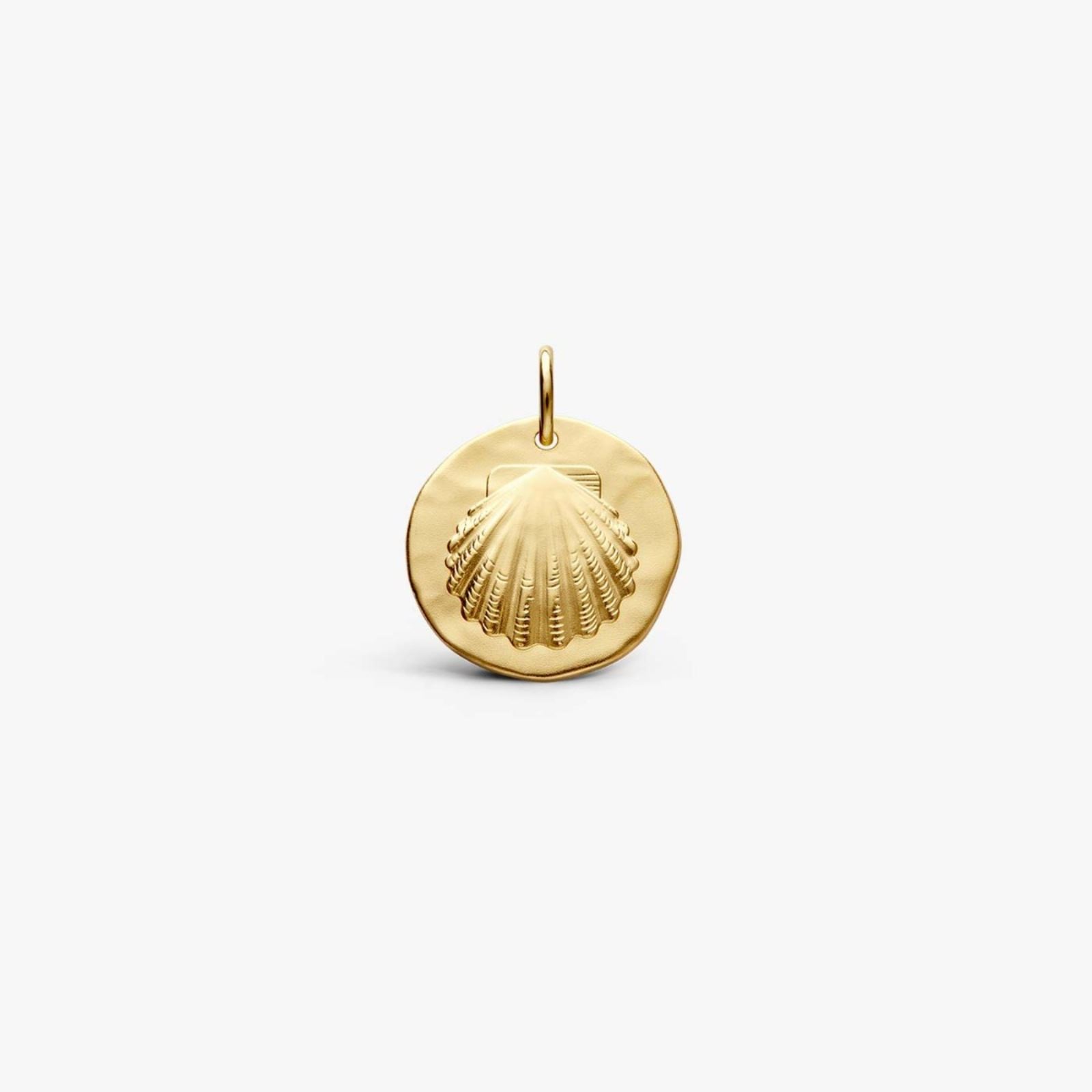médaille le coquillage, or jaune