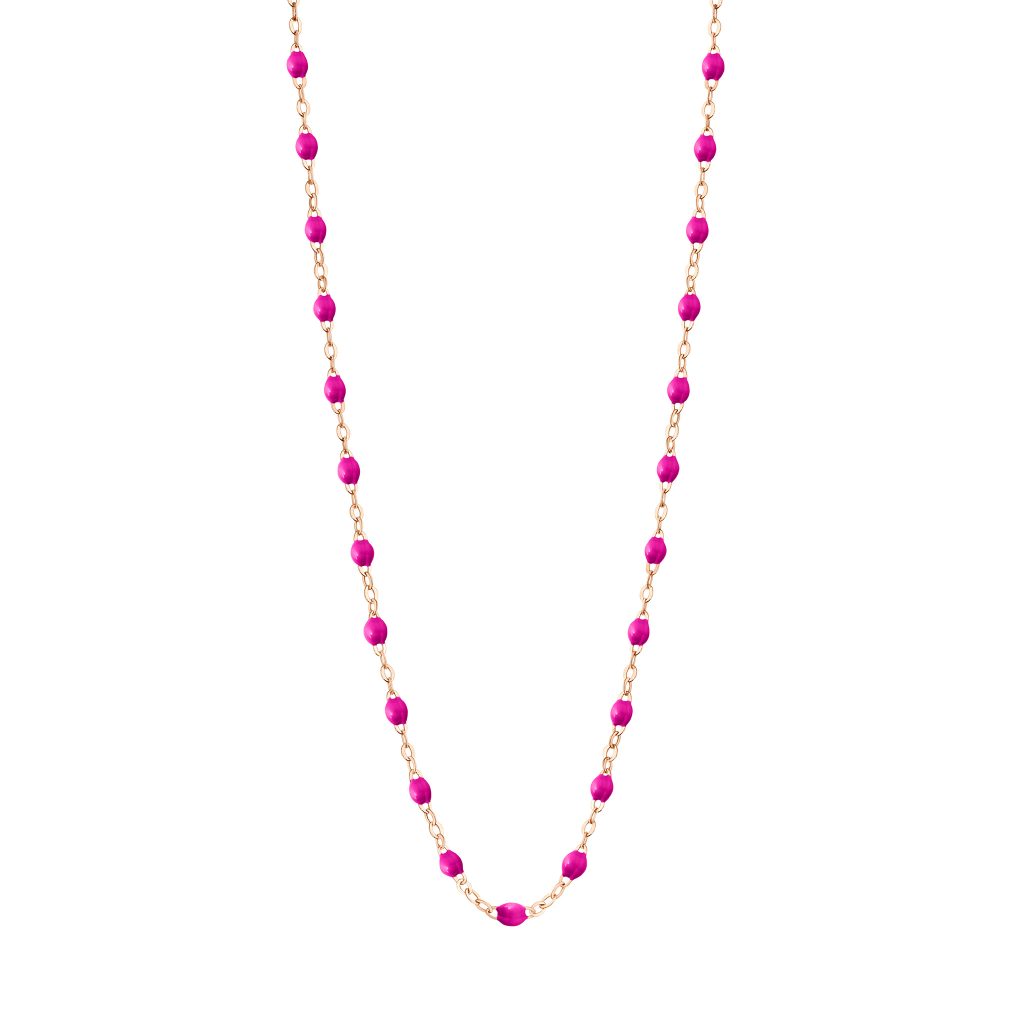 collier bonbon classique gigi, or rose, 42 cm