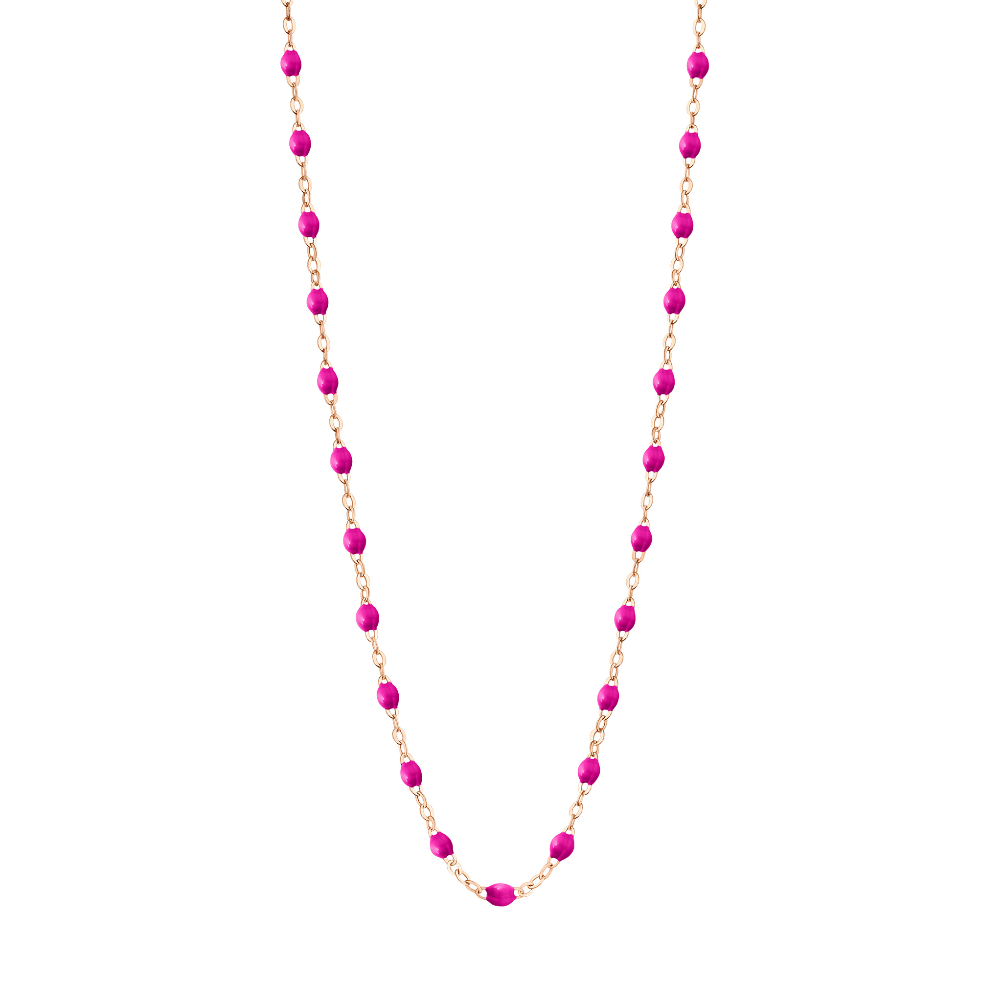 collier bonbon classique gigi, or rose, 42 cm
