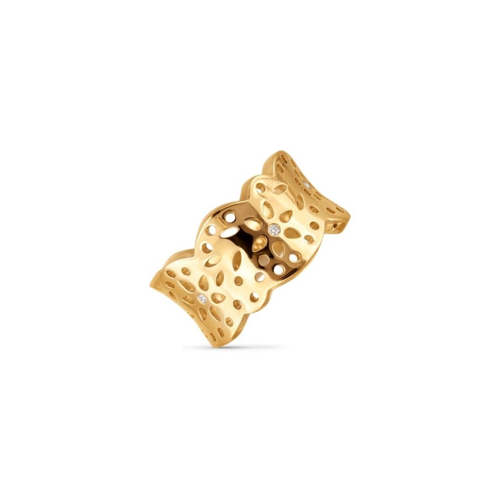bague blondering, diamants, or jaune, t 54